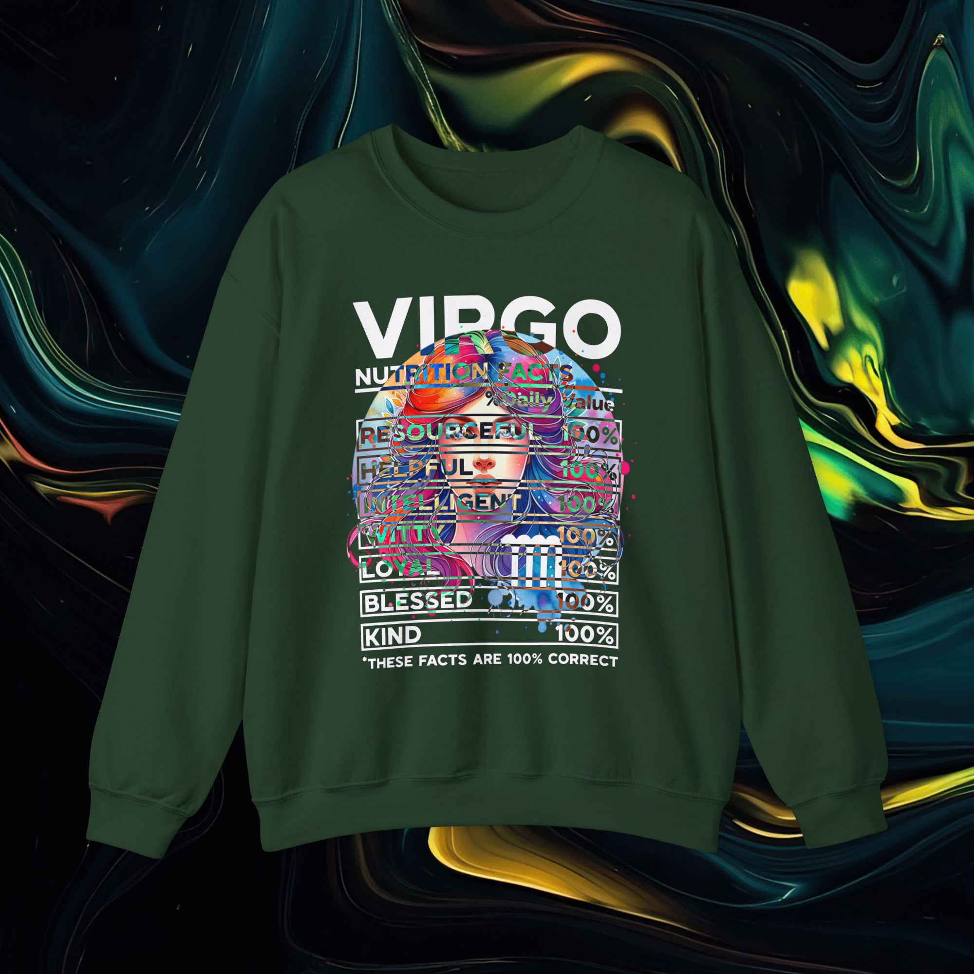 Virgo | Gildan 18000 | Unisex Heavy Blend™ Crewneck Sweatshirt