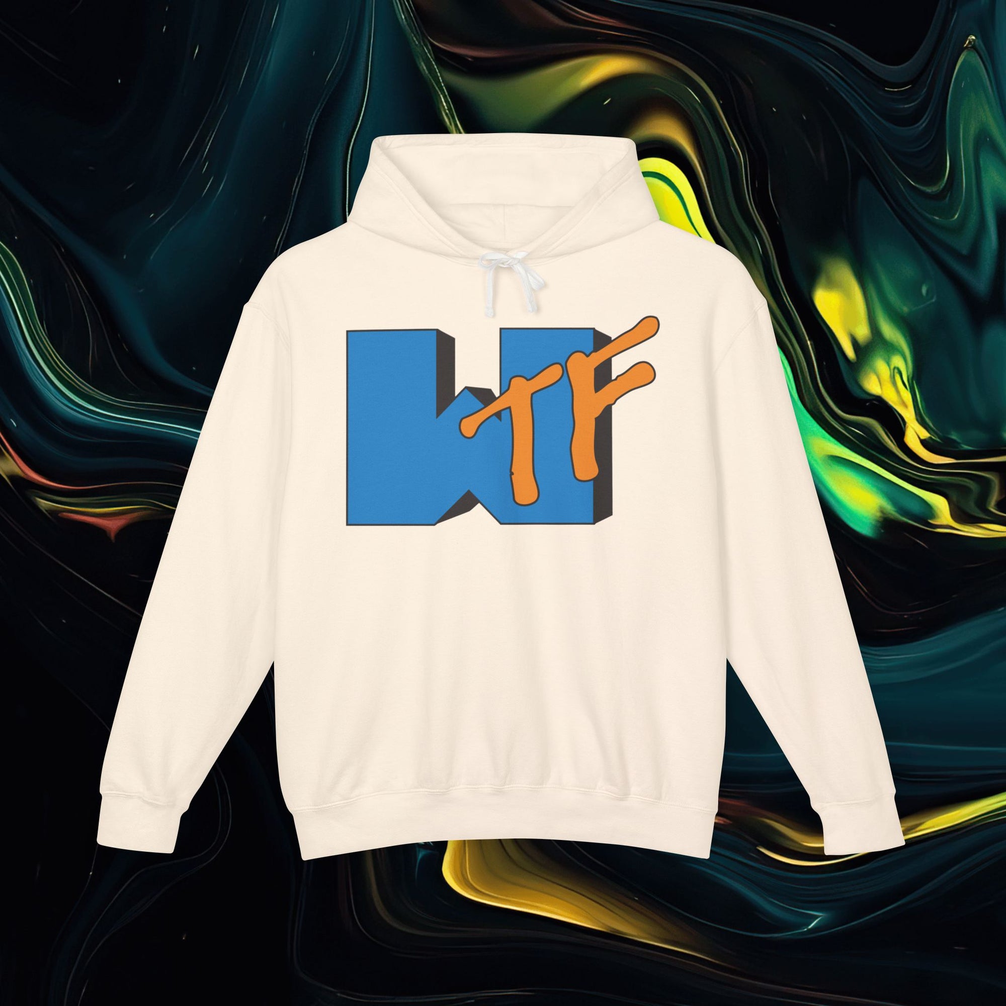 Wtf | Comfort Colors 1467 | Unisex Lightweight Hooded Sweatshirt