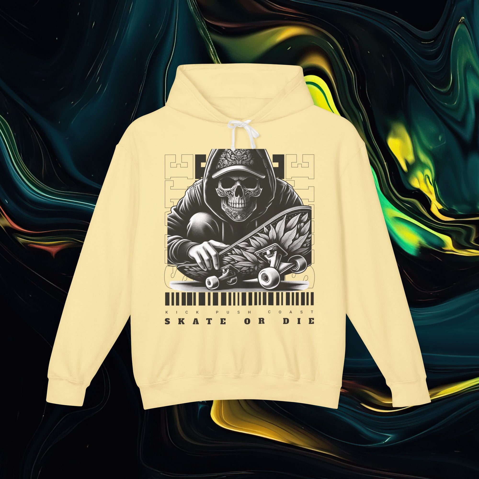 Skate or Die | Comfort Colors 1467 | Unisex Lightweight Hooded Sweatshirt