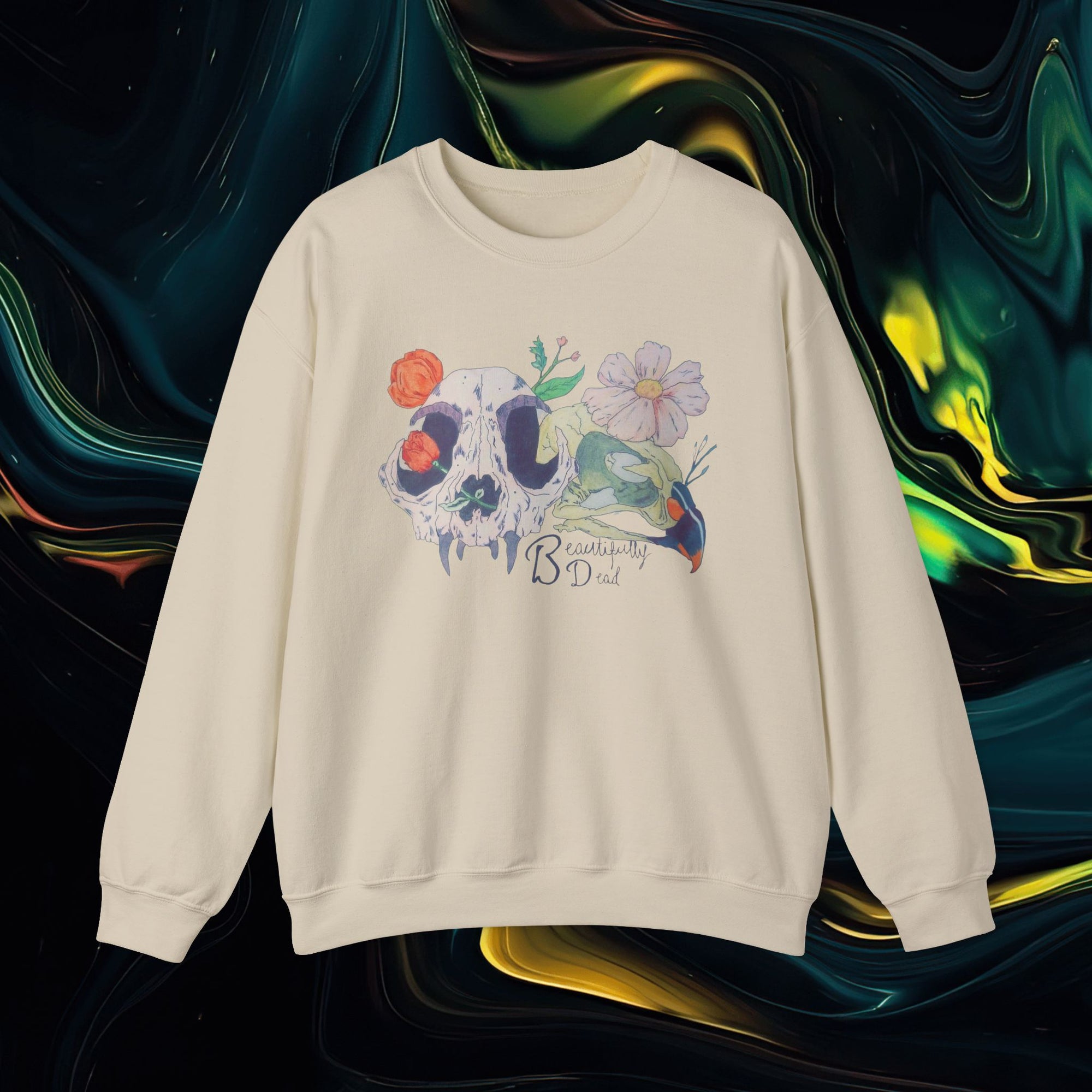 Beautifully Dead | Gildan 18000 | Unisex Heavy Blend™ Crewneck Sweatshirt
