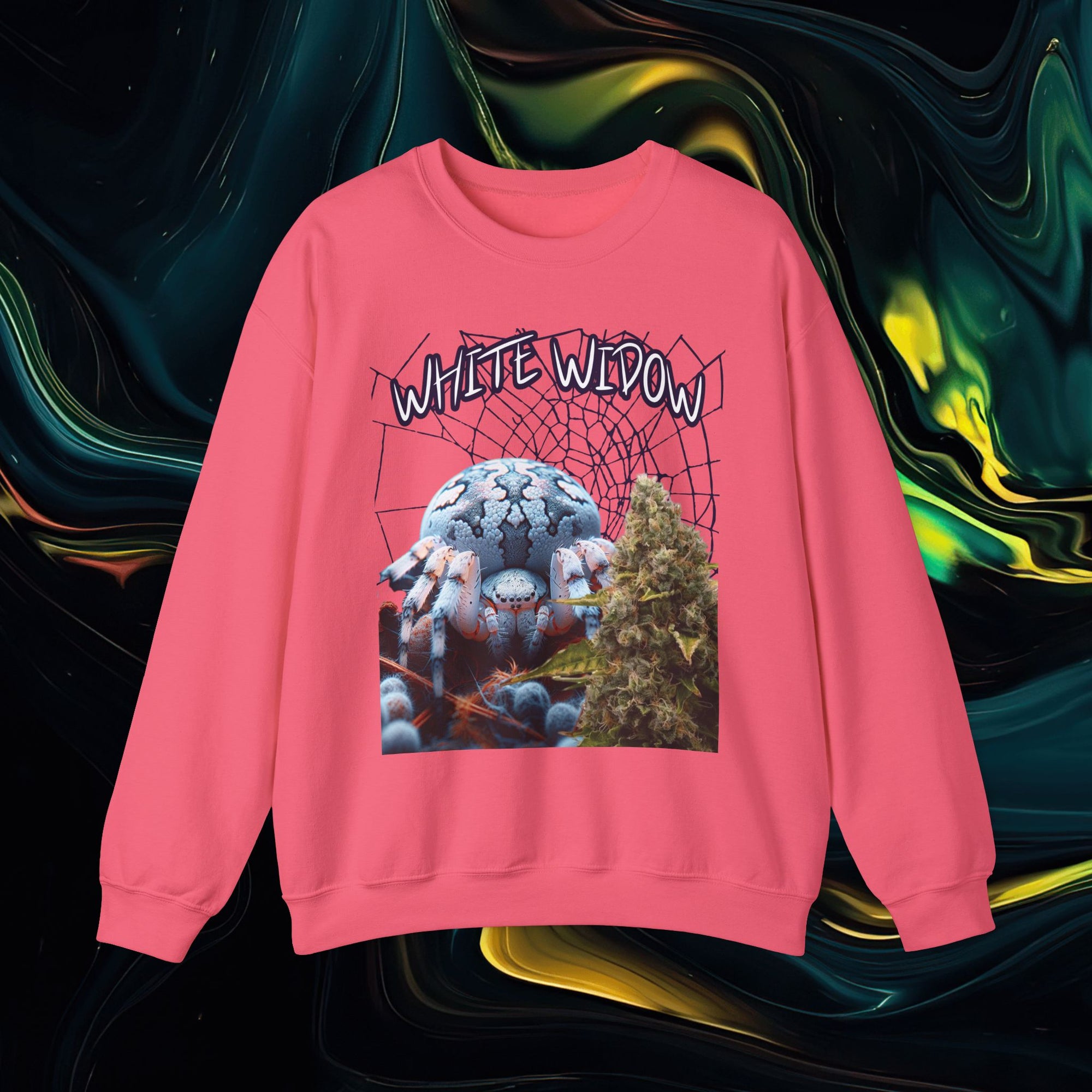 White Widow | Gildan 18000 | Unisex Heavy Blend™ Crewneck Sweatshirt