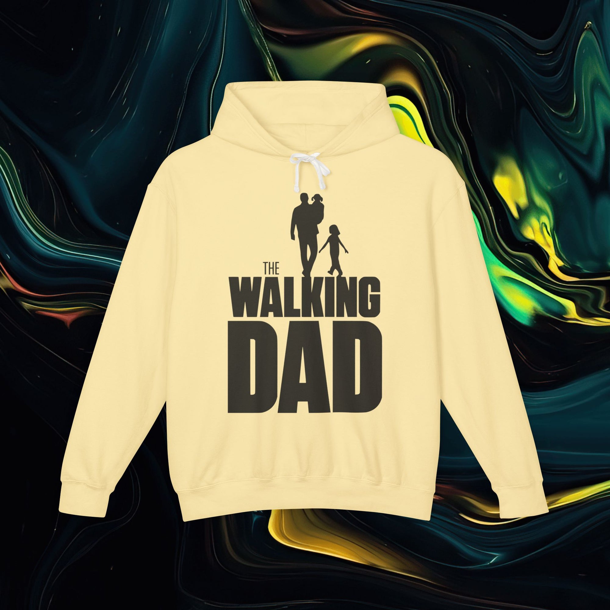 The Walking Dad | Comfort Colors 1467 | Unisex Lightweight Hooded Sweatshirt