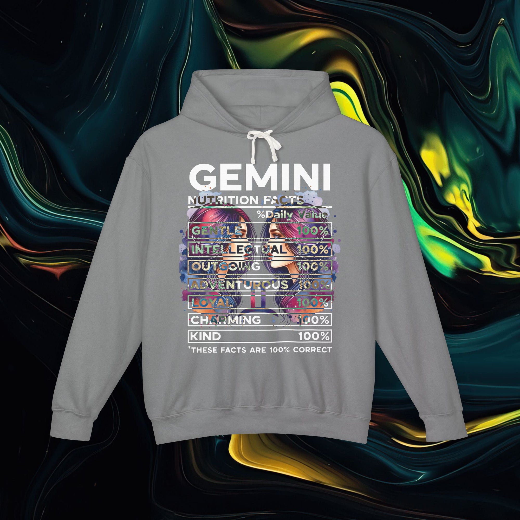 Gemini | Comfort Colors 1467 | Unisex Lightweight Hooded Sweatshirt