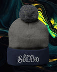 Solano Designs | Pom-Pom Knit Cap (Embroidery)