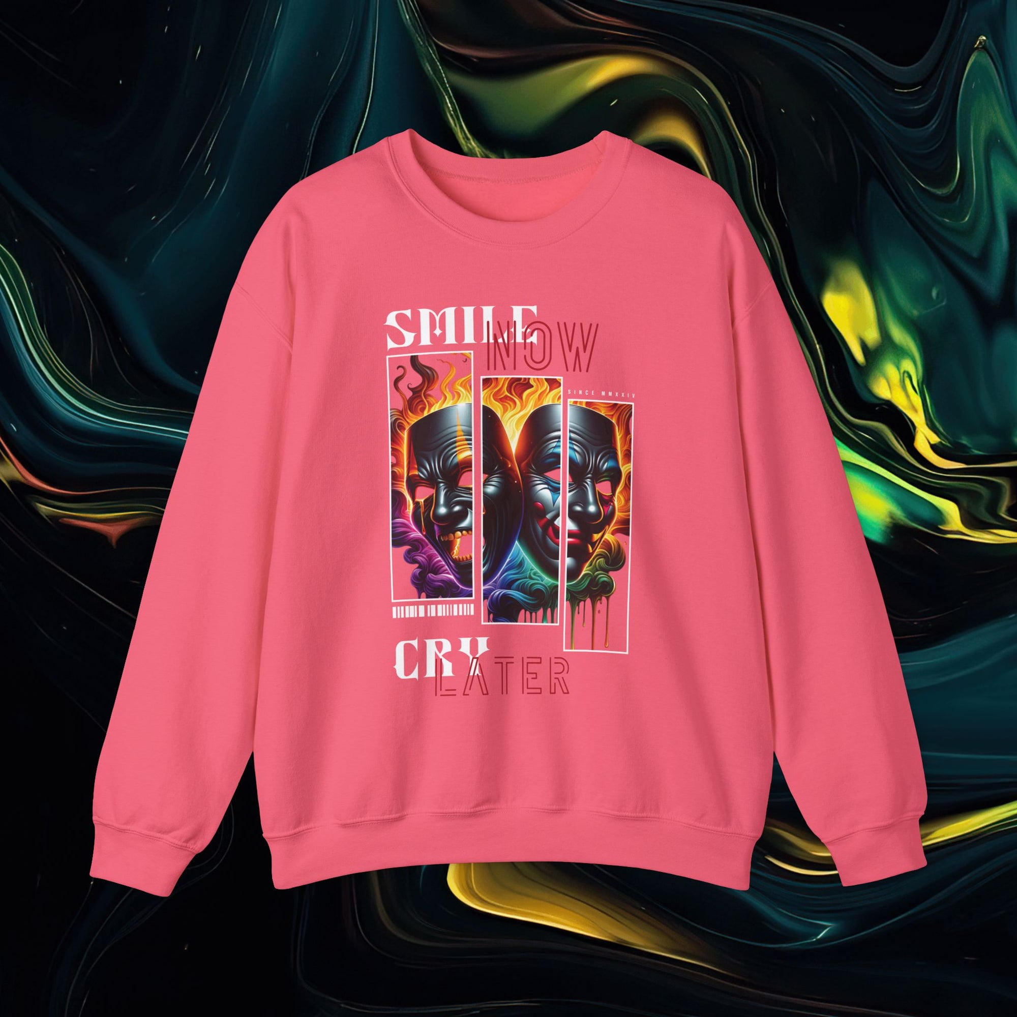 Smile Now Cry Later | Gildan 18000 | Unisex Heavy Blend™ Crewneck Sweatshirt