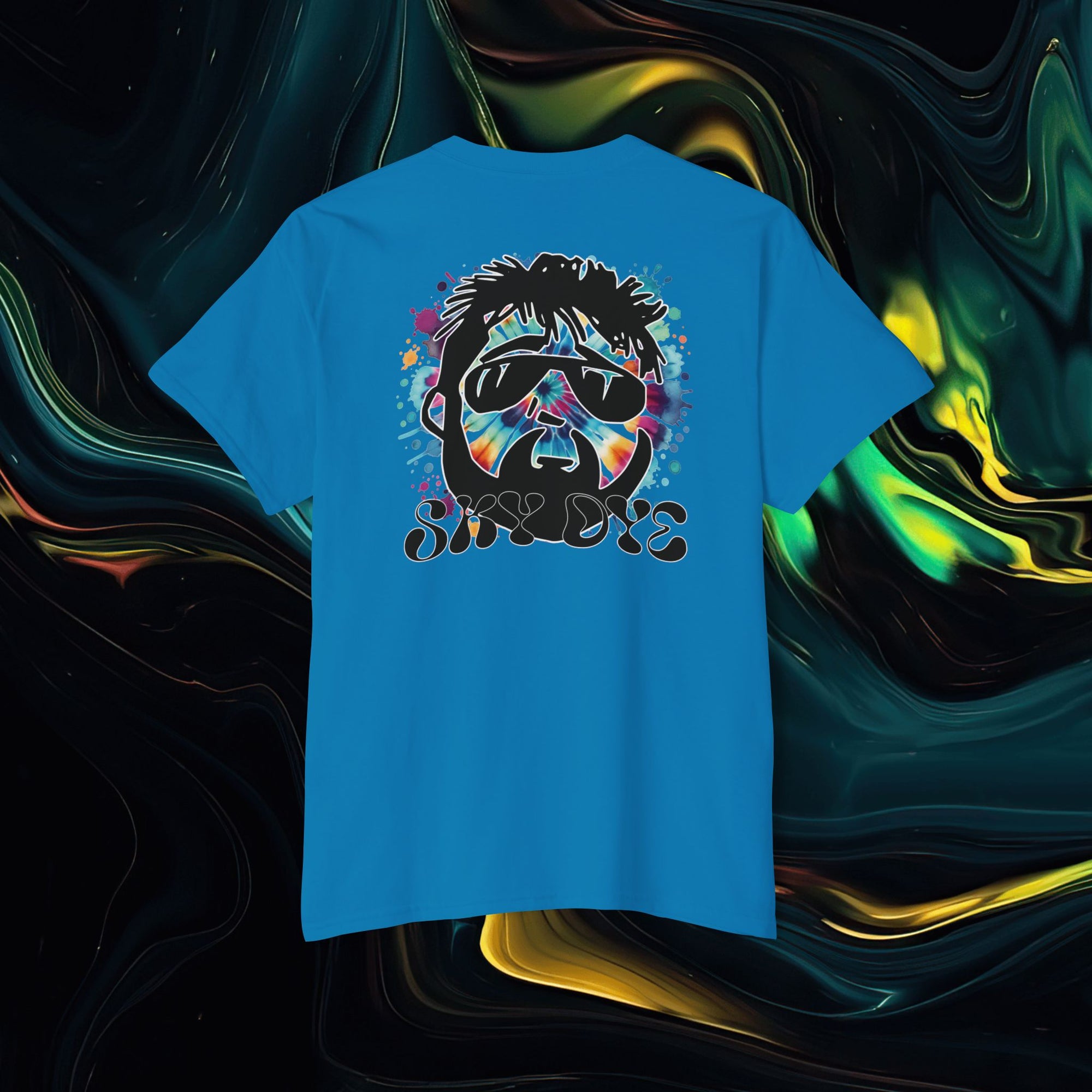 Sky Dye | Pocket Tee - Unisex Heavy Cotton Shirt for Casual Vibes
