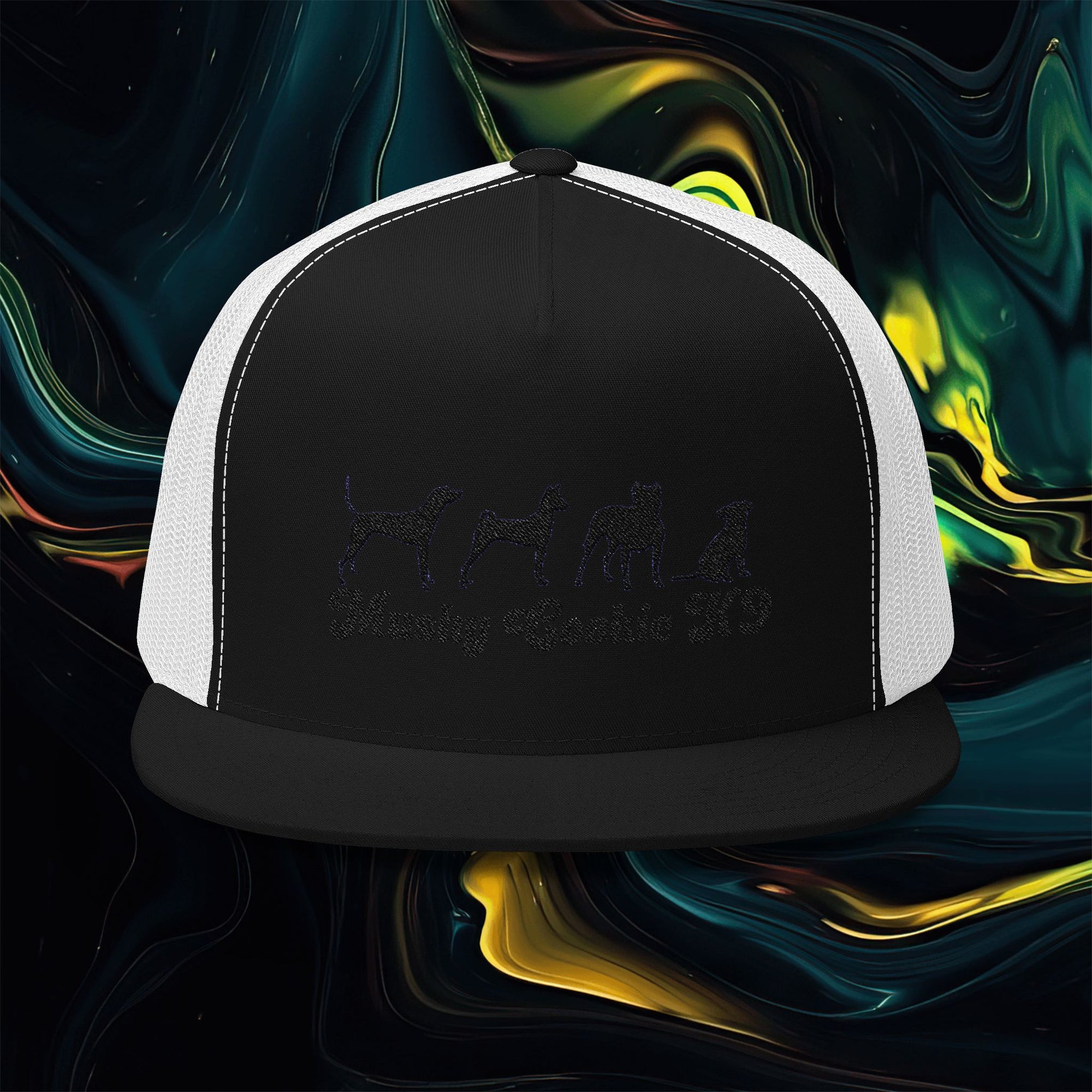 Mushy Cookie K9 | Embroidered 5 Panel Trucker Cap - Mushy Cookie K9