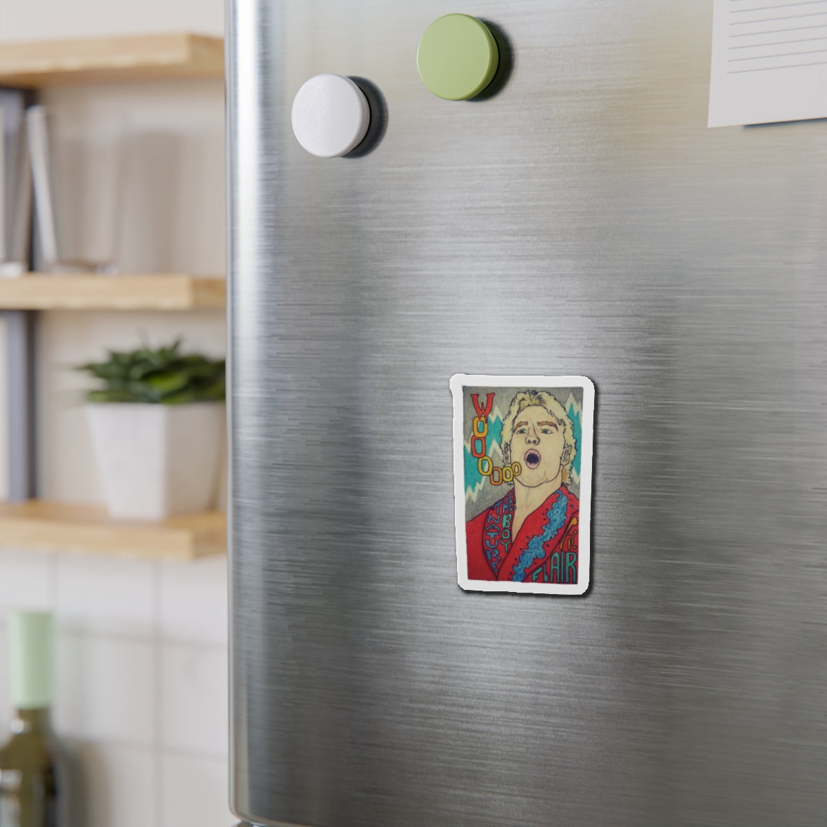 Wooo |  Die-Cut Magnet | Perfect for Wrestling Fans &amp; Collectors